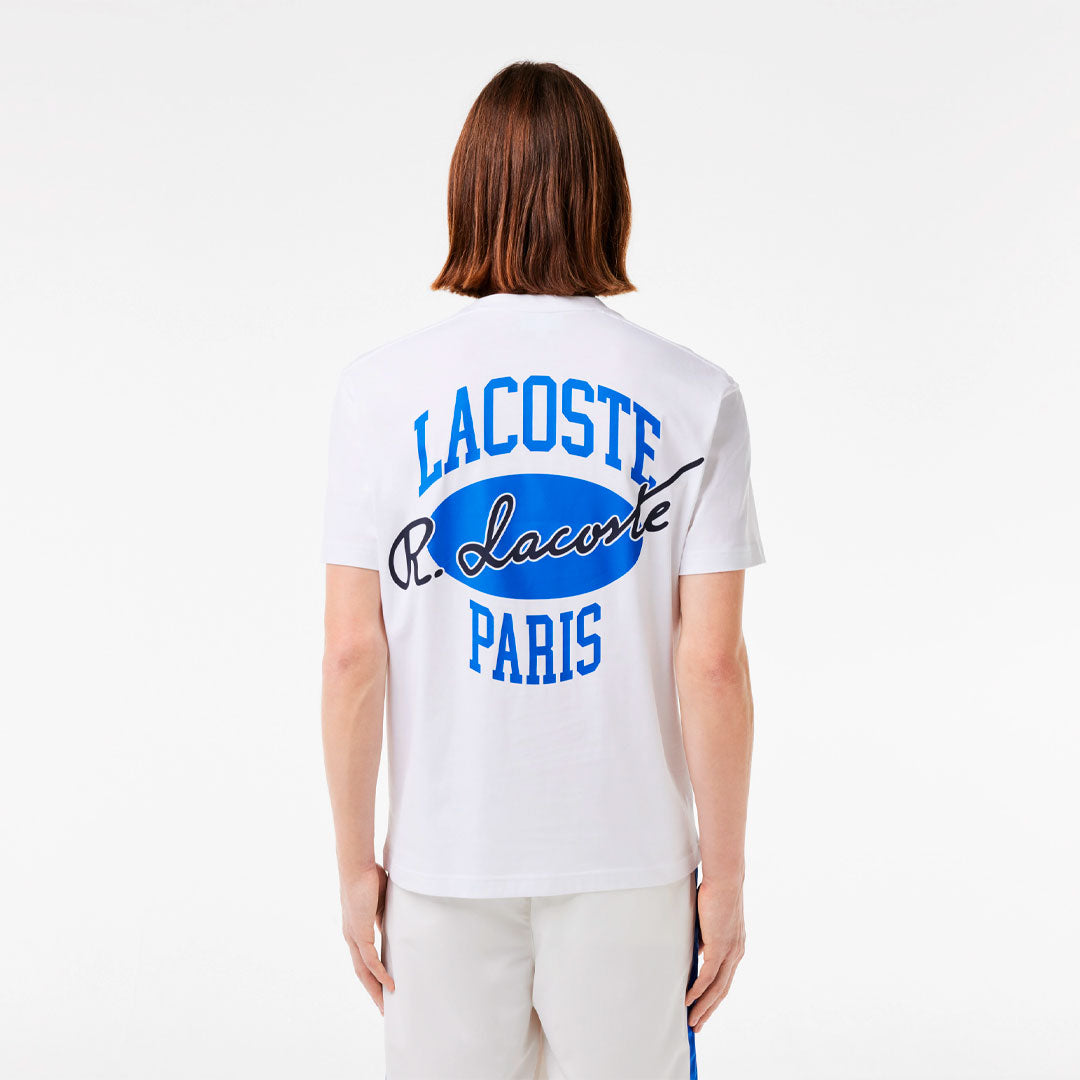 Camiseta Lacoste Abysm en blanco v2