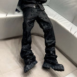 Pantalón Reputation Black Wax Embellish Denim