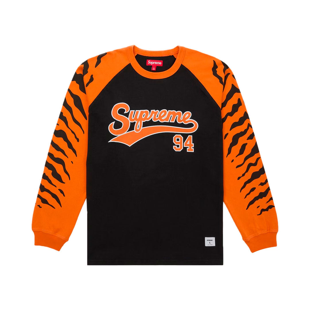 Camiseta manga larga Supreme Tiger Raglan Black