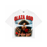 Camiseta Glaza God Flowers White