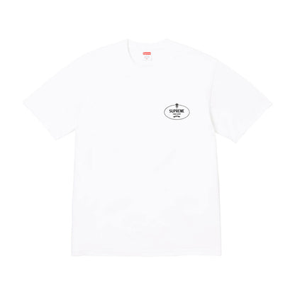 Camiseta Supreme Crest en blanco