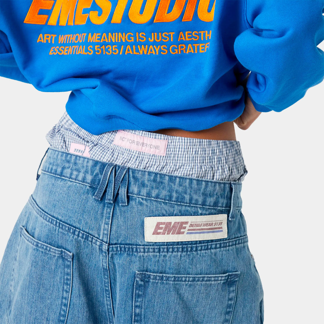 Short Eme Studios Andy Scratch Denim