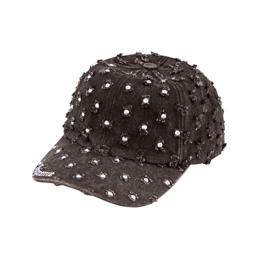 Gorro Supreme Hole Punch Rhinestone Black