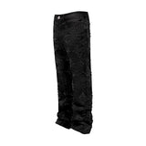 Pantalón Reputation Black Wax Embellish Denim