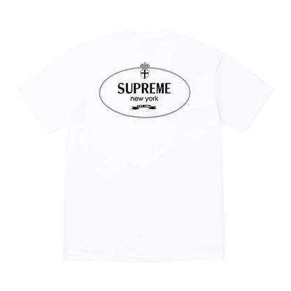 Camiseta Supreme Crest en blanco