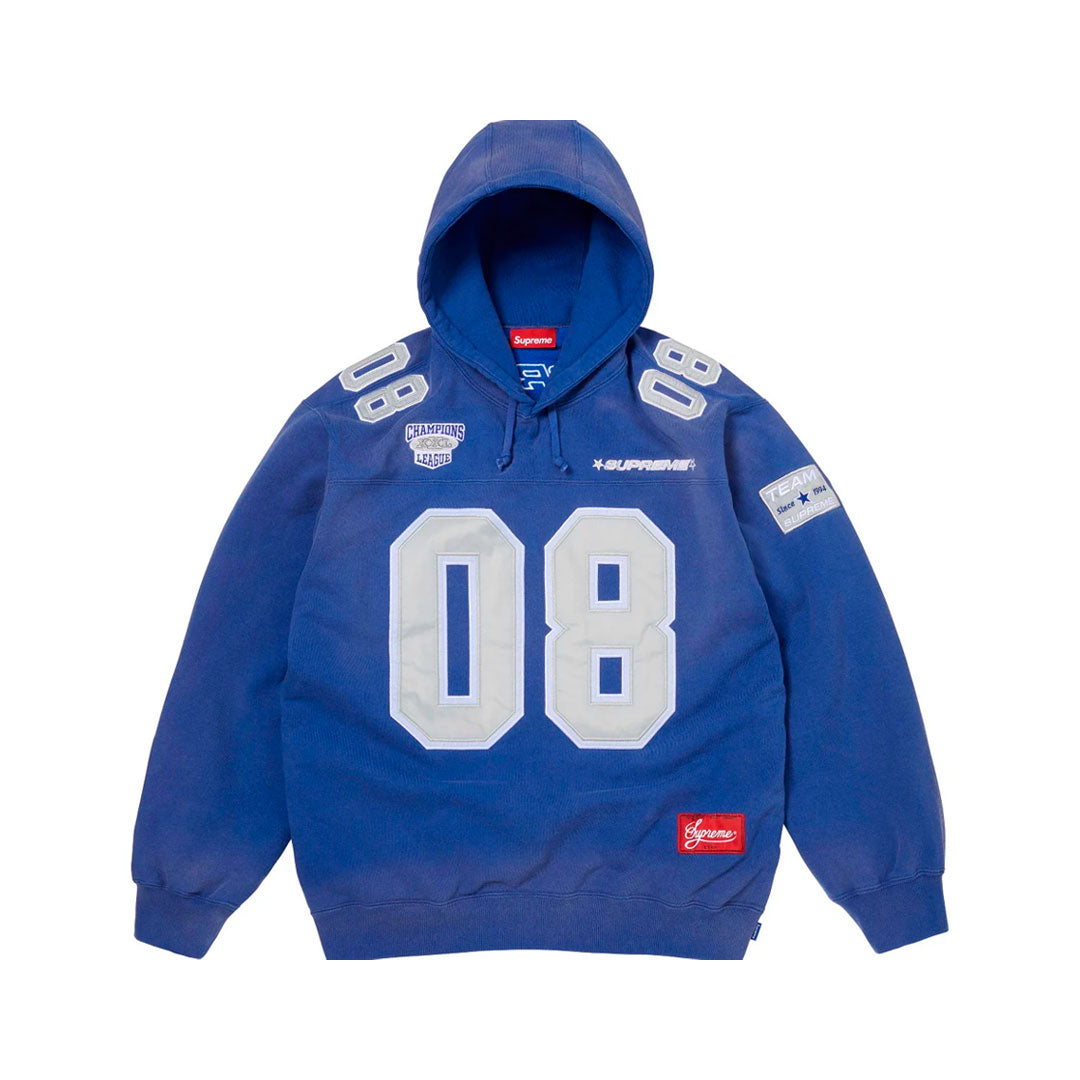 Hoodie Supreme Football Jersey Blue