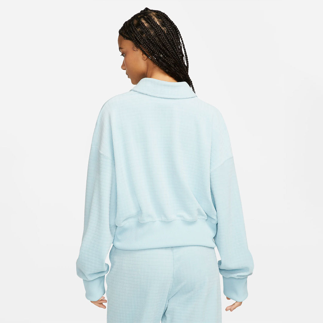 Buzo Nike Velour Oversized fit en celeste