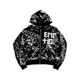 Campera Mixed Emotion Grafitti Black