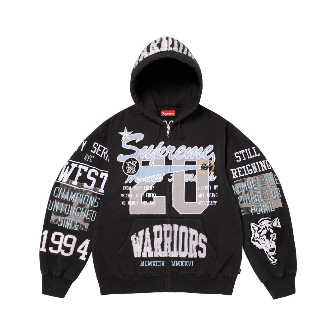 Campera Supreme Warriors Appliqué Black