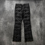 Pantalón Reputation Black Wax Embellish Denim
