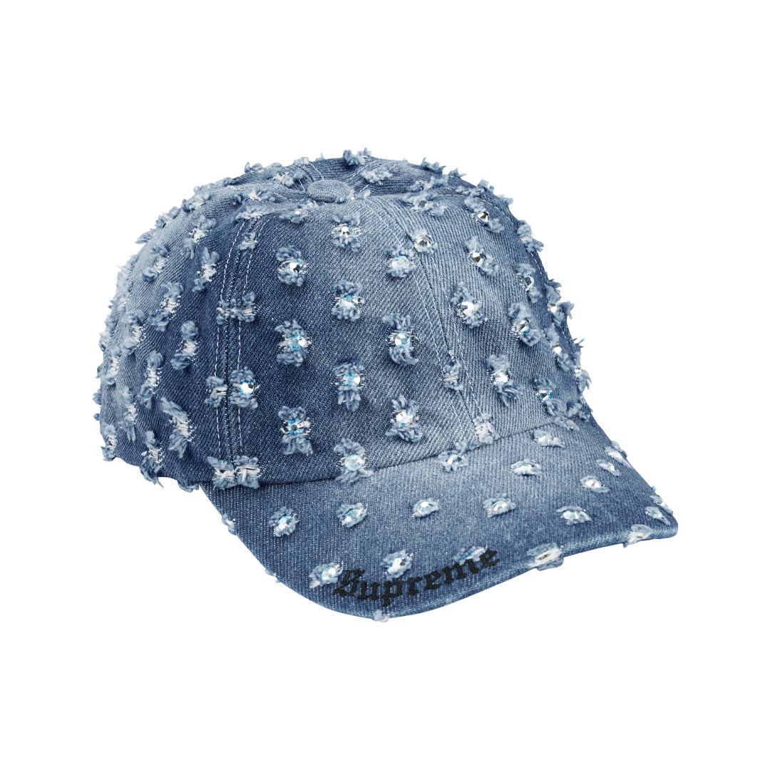 Gorro Supreme Hole Punch Rhinestone Dirty Indigo