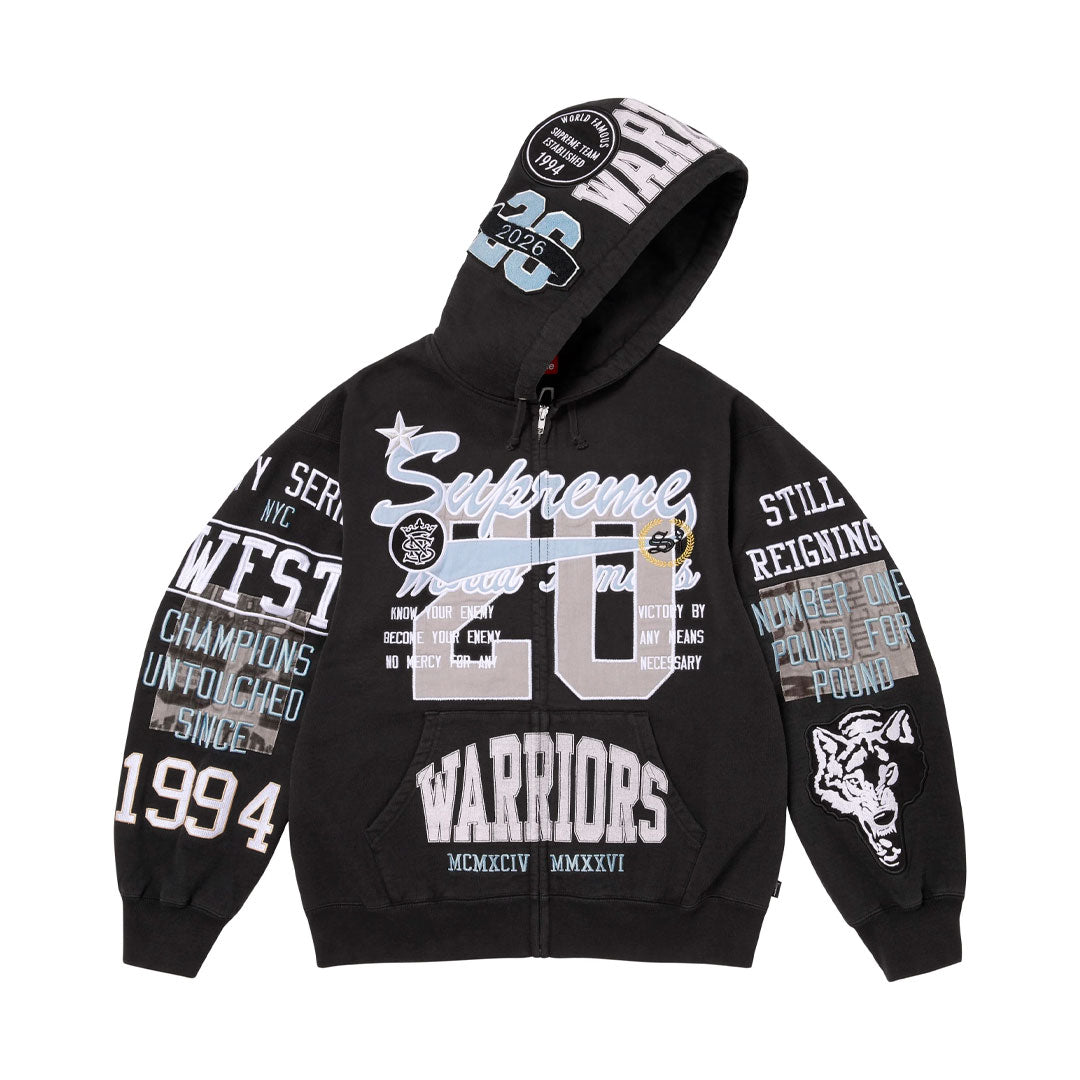 Campera Supreme Warriors Appliqué Black