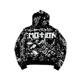 Campera Mixed Emotion Grafitti Black