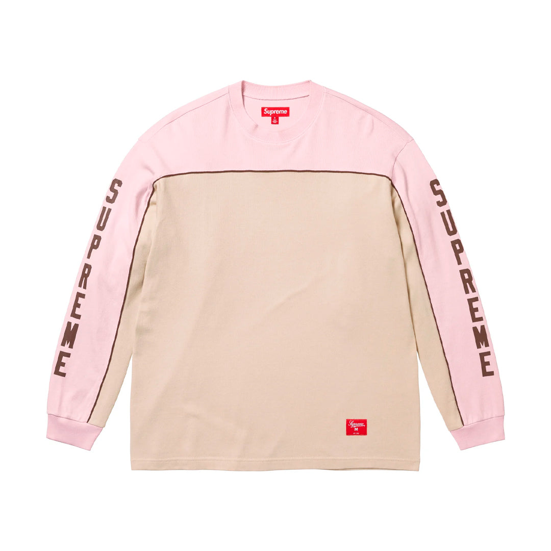Camiseta Supreme manga larga Paneled en beige