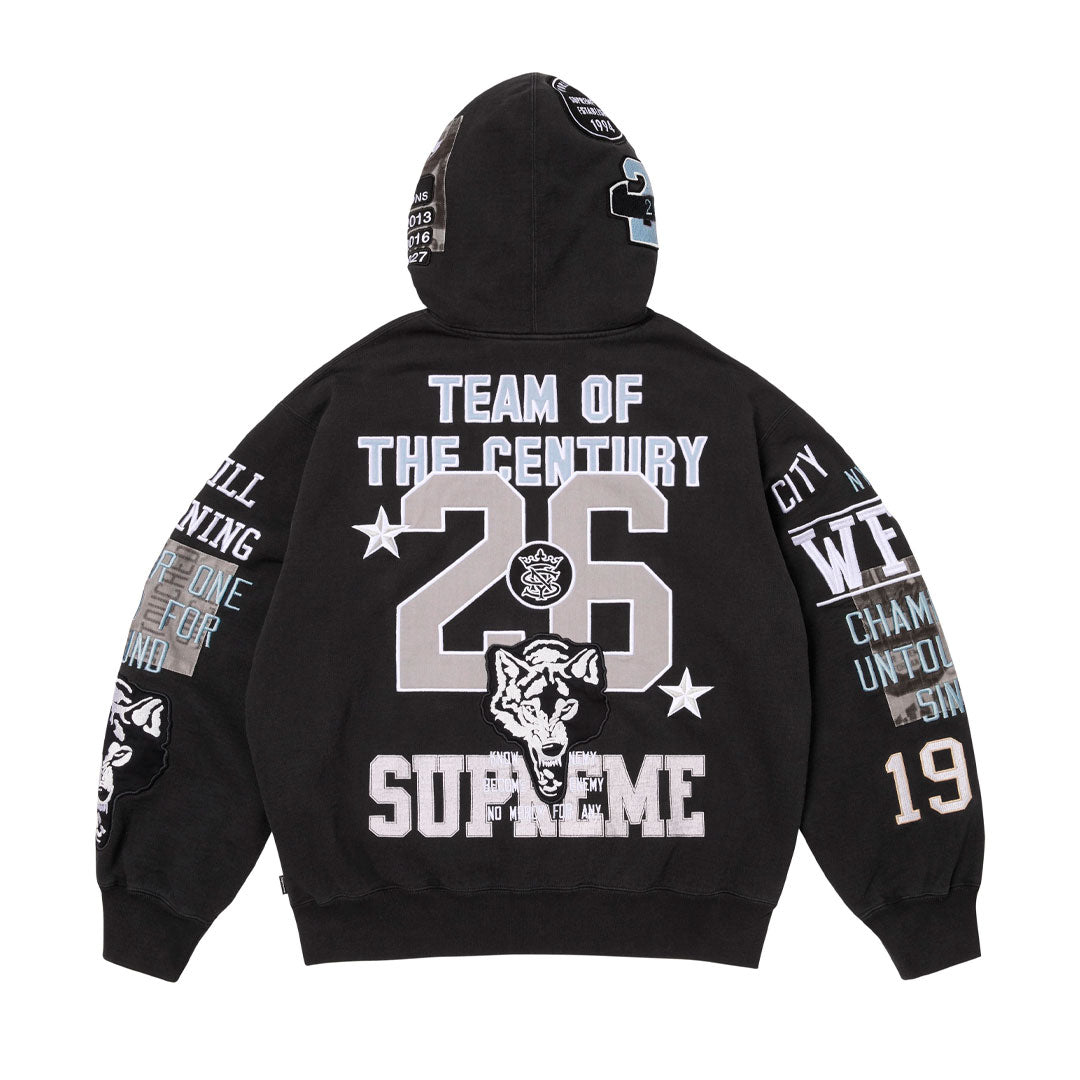 Campera Supreme Warriors Appliqué Black