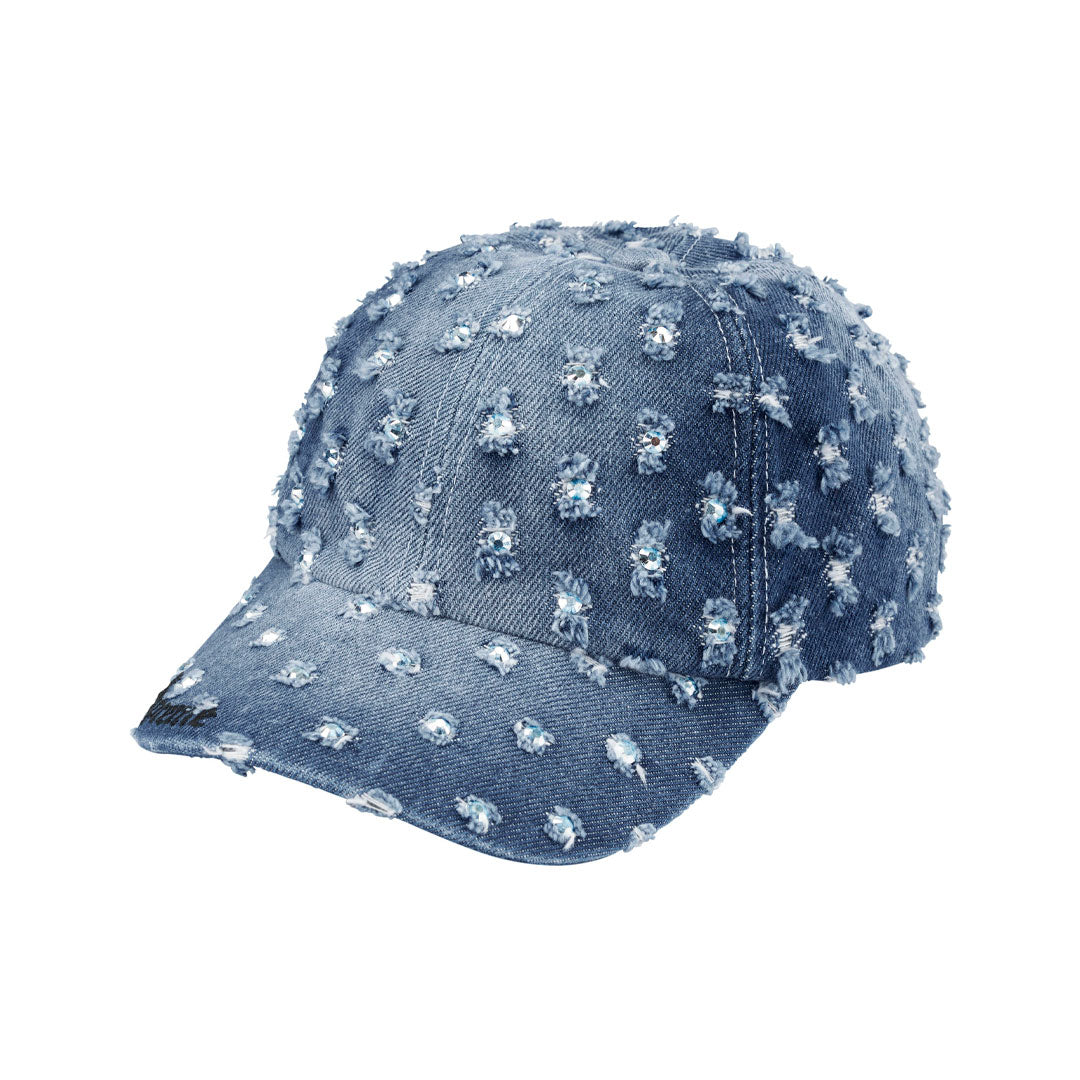 Gorro Supreme Hole Punch Rhinestone Dirty Indigo