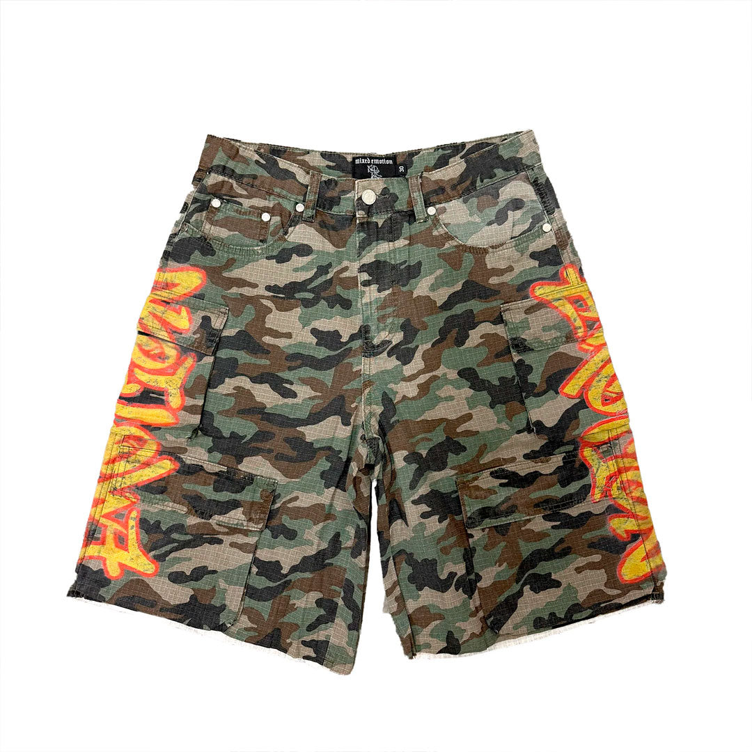 Short Mixed Emotion Battle Camo
