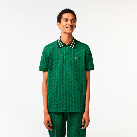 Camiseta Lacoste Polo Monogram en verde