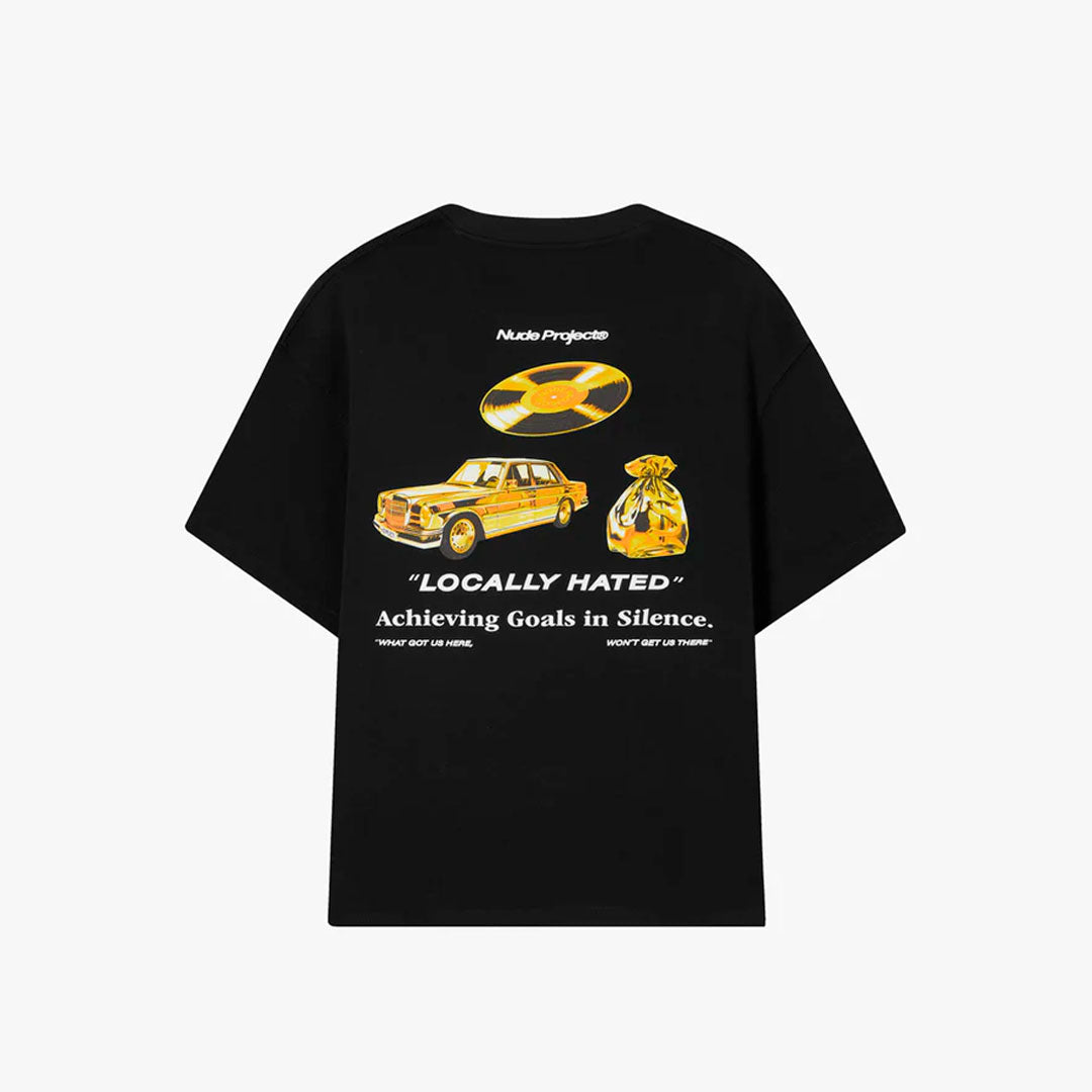 Camiseta Nude Project Gold en negro