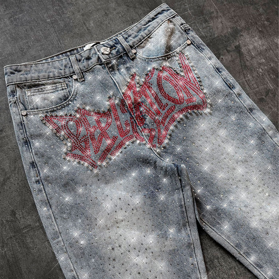 Pantalón Reputation Graffiti Tag Denim