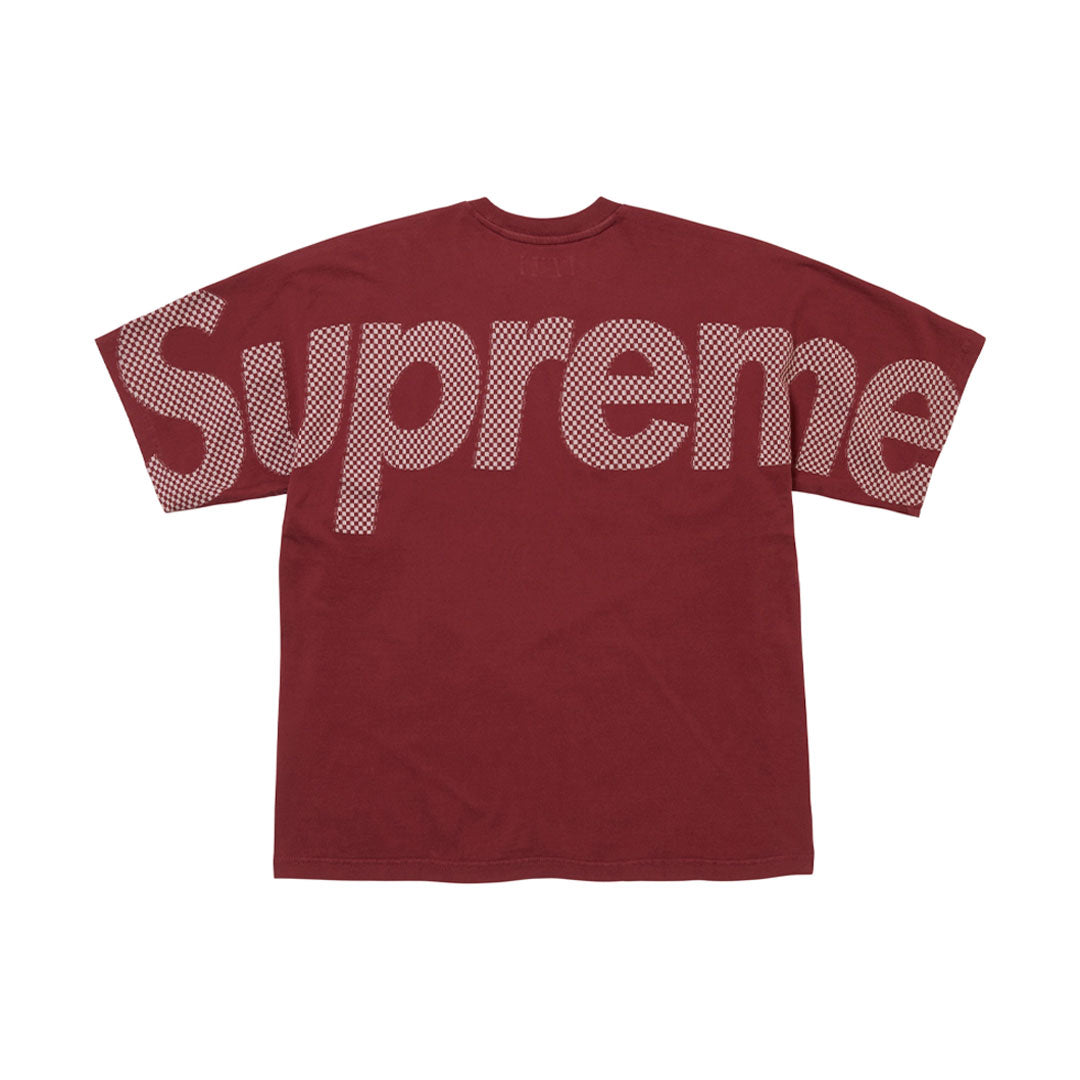 Camiseta Supreme Checkboard Burgundy