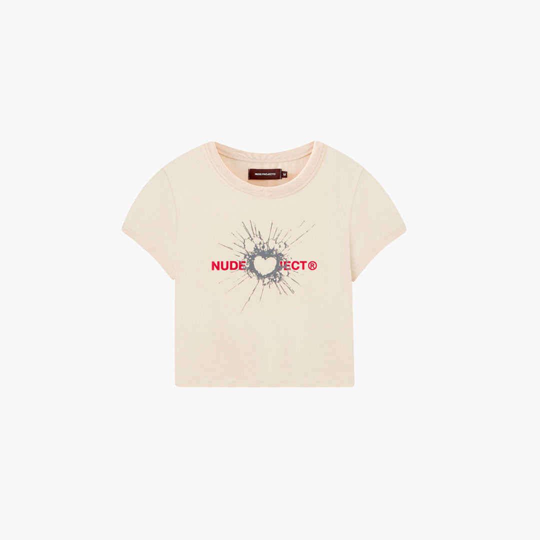Camiseta Nude Project Coeur Top en beige