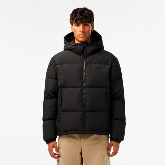 Campera Puffer Lacoste Basic en negro