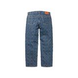 Pantalón Supreme Studded Seam Loose Fit en azul