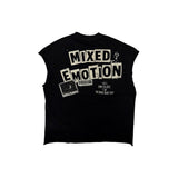 Musculosa Mixed Emotion Newspaper