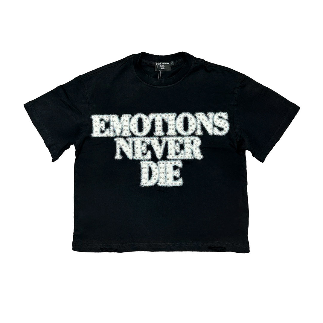 Camiseta Mixed Emotion End Rhinestone