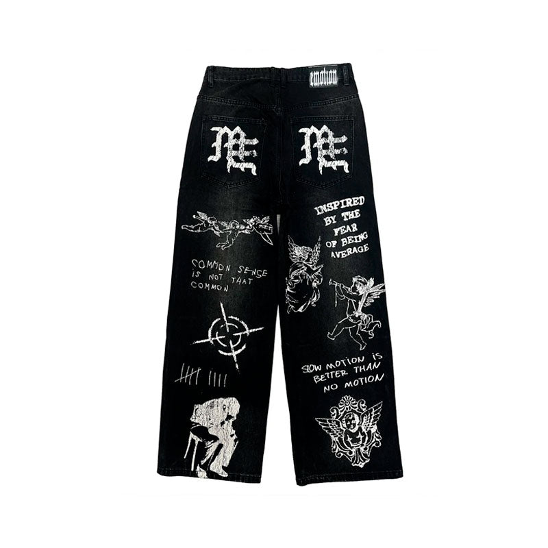 Pantalón Mixed Emotion Canvas Black Jeans
