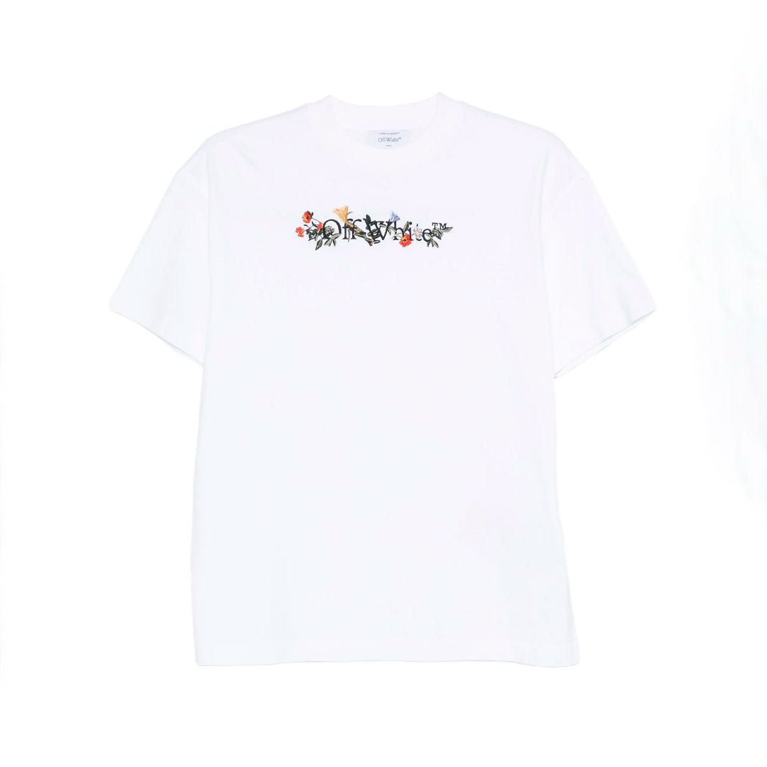 Camiseta Off-White Bookish Flowers