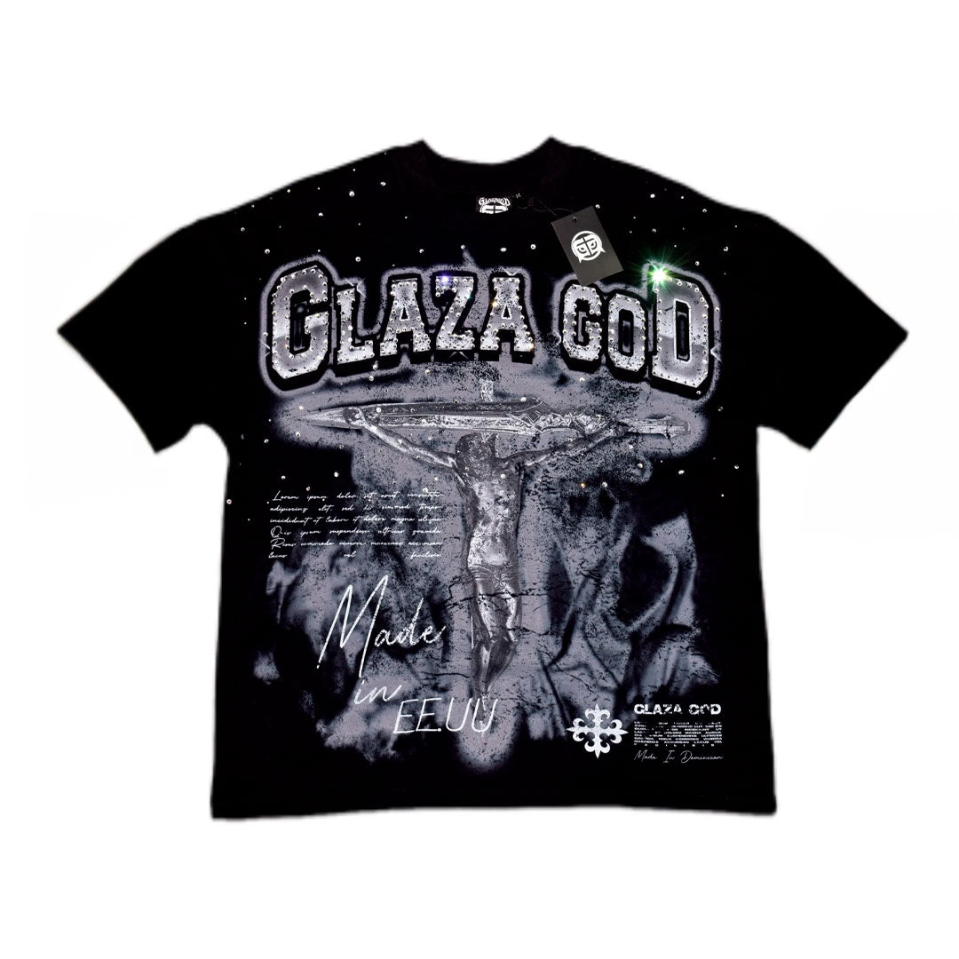 Camiseta Glaza God Crucifixion Black