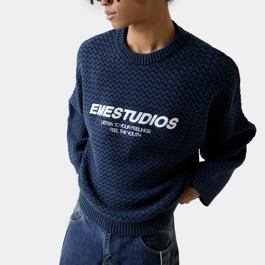 Sweater Eme Studios Thesis Navy