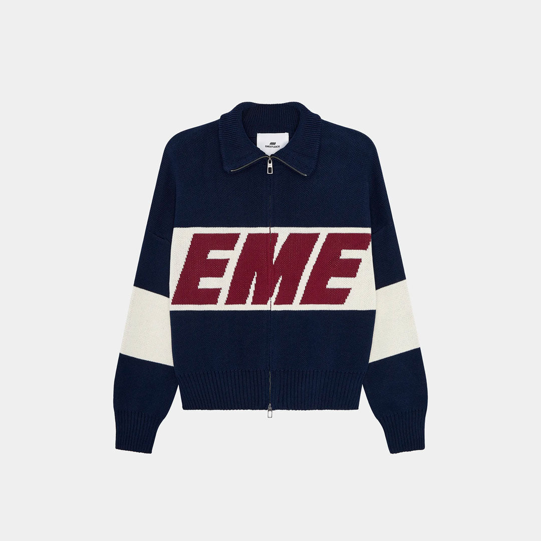 Campera Eme Studios Thrill Navy Knit