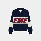 Campera Eme Studios Thrill Navy Knit