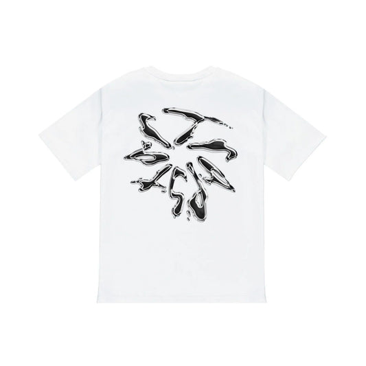 Camiseta Trapstar Liquid Chrome en blanco