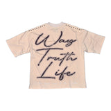 Camiseta Glaza God Crucifixion Cream