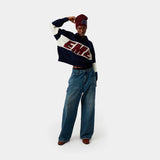 Campera Eme Studios Thrill Navy Knit