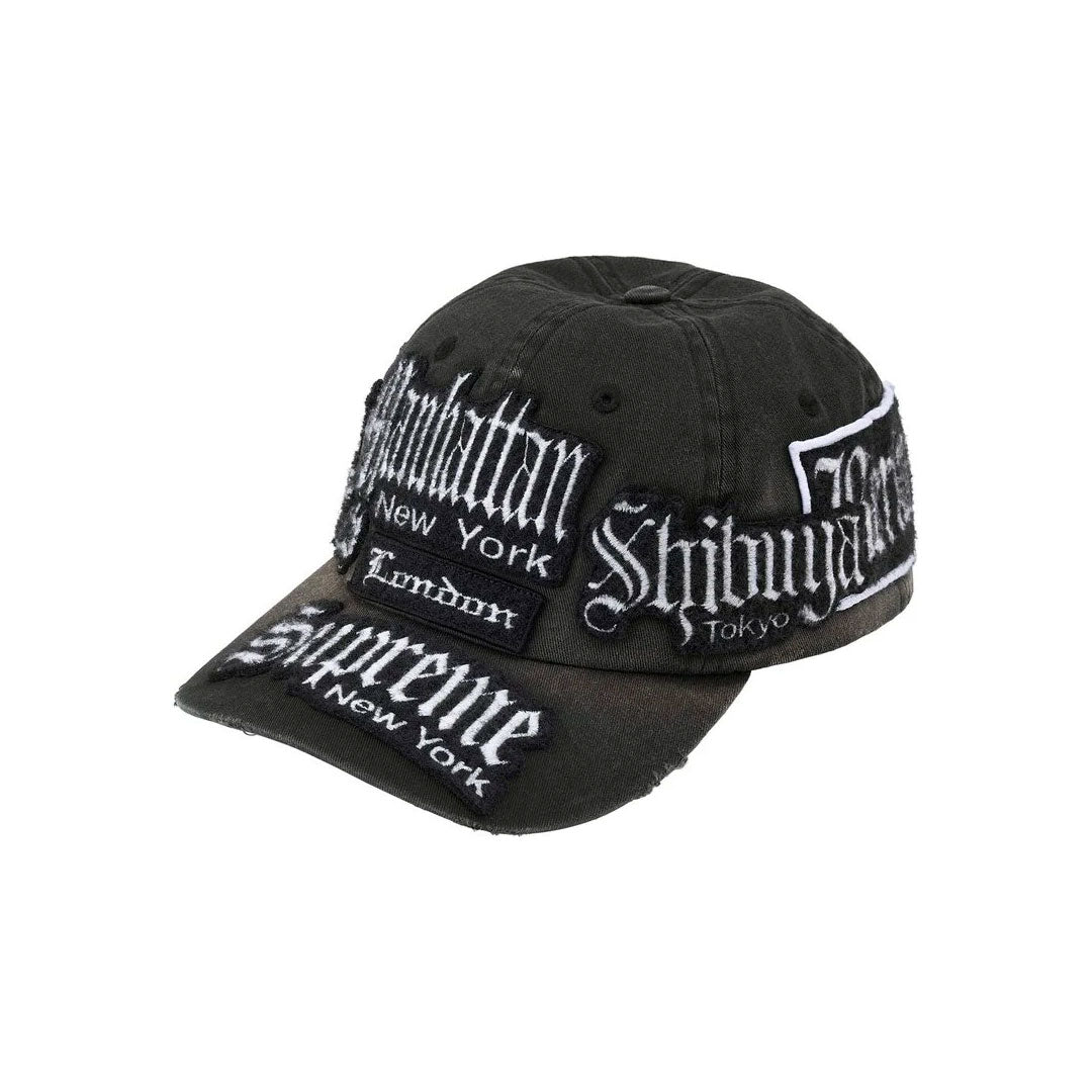 Gorro Supreme City Patches Black