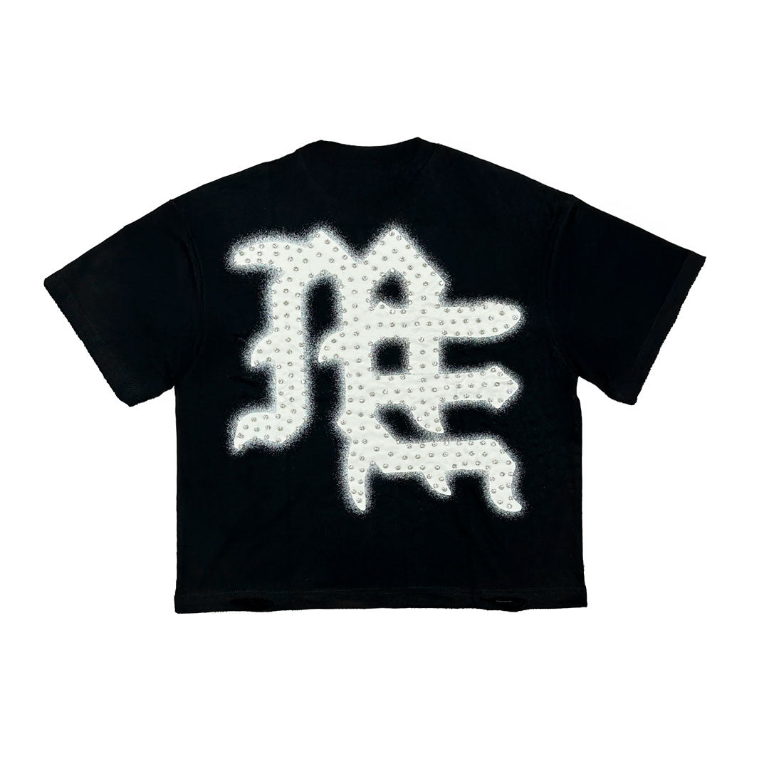 Camiseta Mixed Emotion End Rhinestone