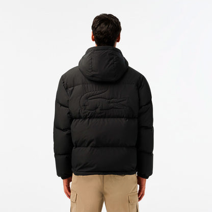 Campera Puffer Lacoste Basic en negro