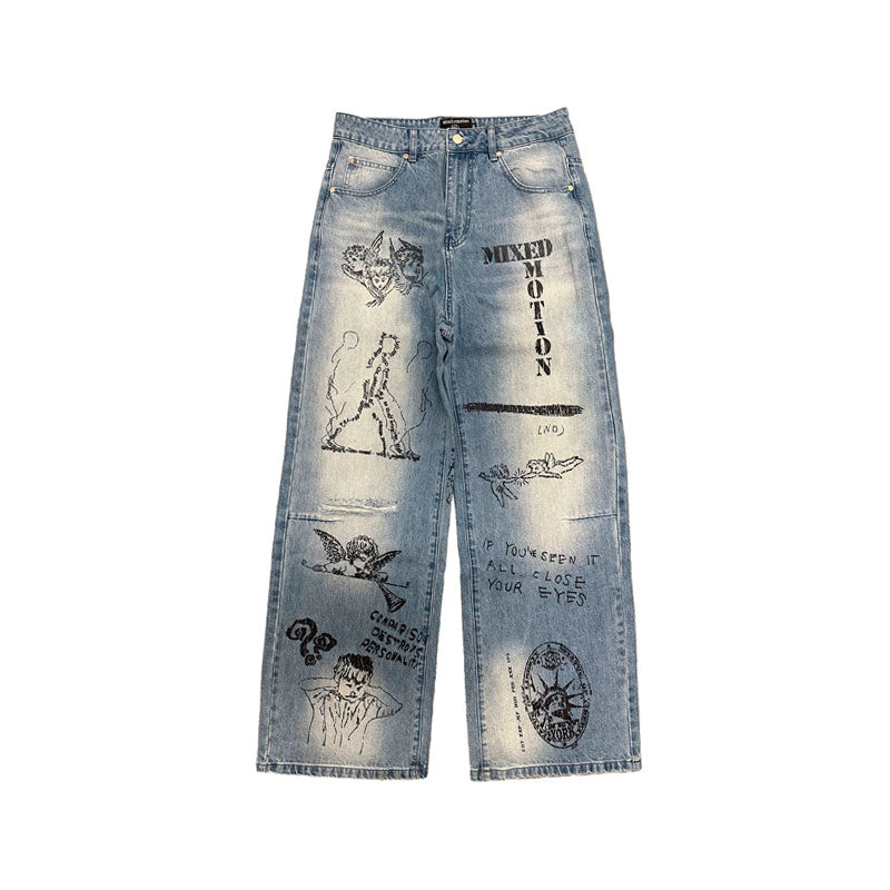 Pantalón Mixed Emotion Canvas Blue Jeans