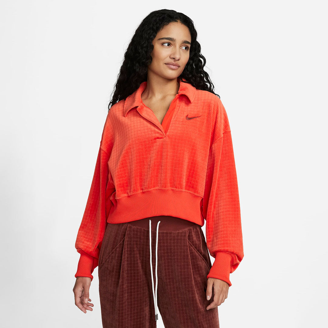 Buzo Nike Velour Oversized fit en rojo