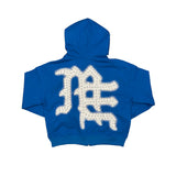 Campera Mixed Emotion End Rhinestone Blue