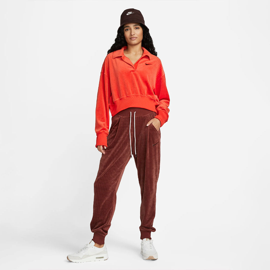 Buzo Nike Velour Oversized fit en rojo