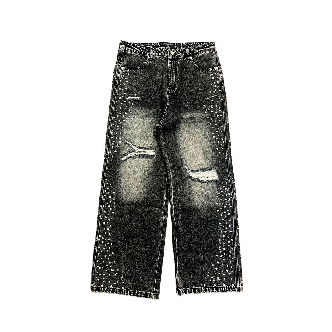 Pantalón Mixed Emotion Grey Baggy Jeans