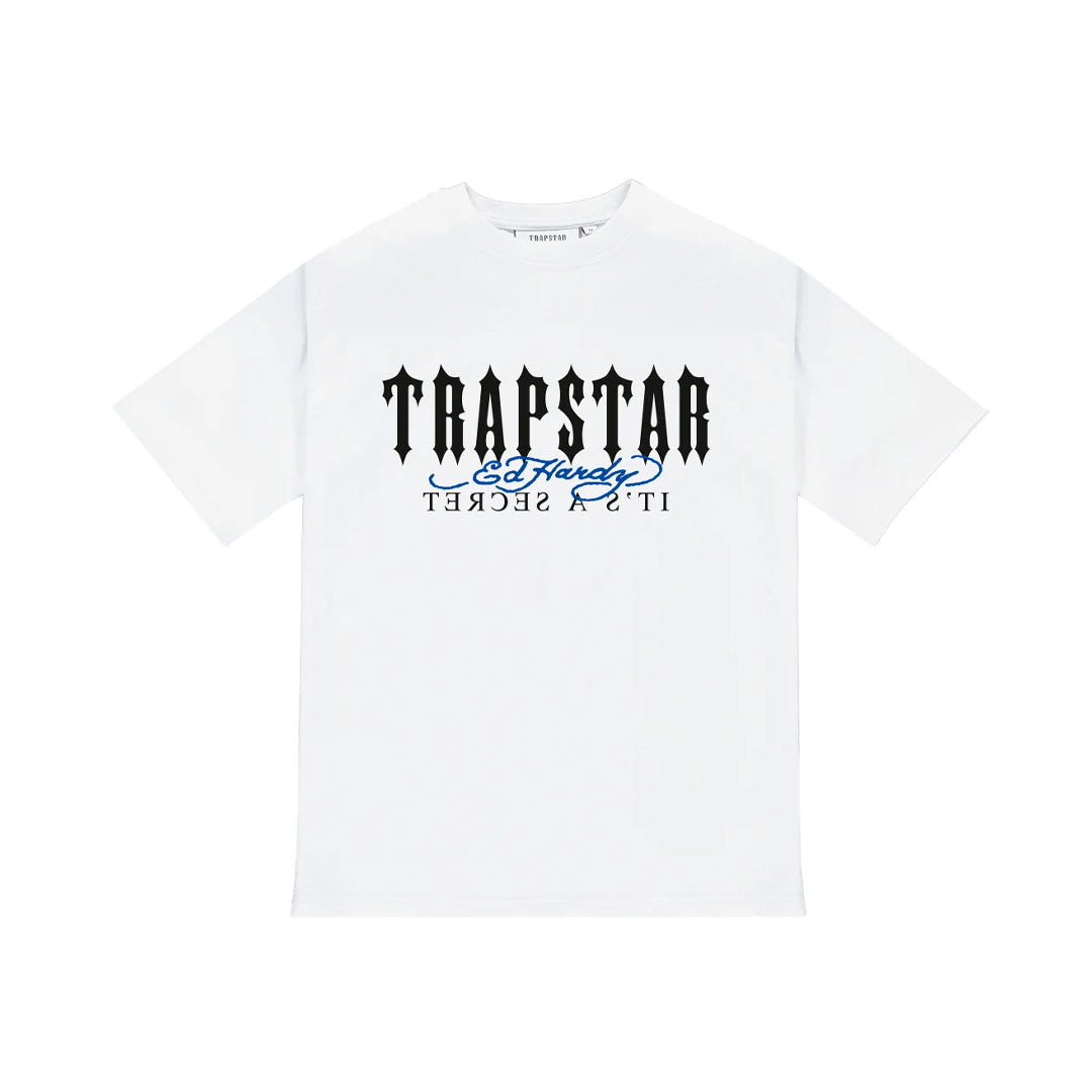 Camiseta Trapstar x Ed Hardy Flame White