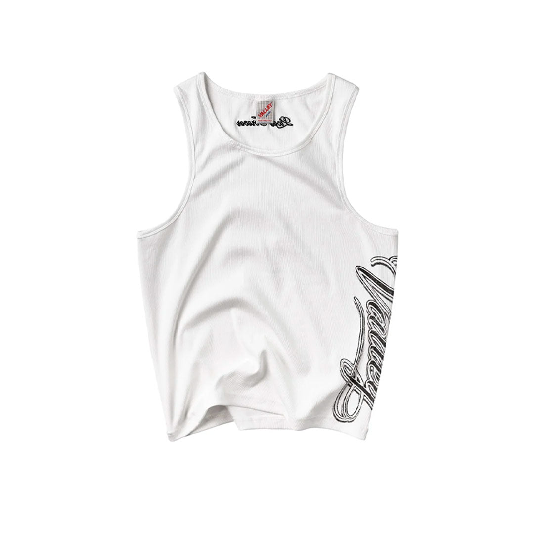 Tank Top Vale Forever Cursive White