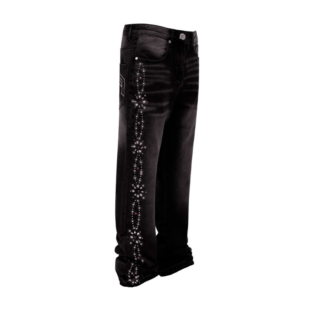 Pantalón Reputation Embellish Pattern Black